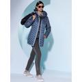 Steppjacke CREATION L, Damen, Gr. 48, blau (rauchblau), 55% Polyamid, 45% Polyester, Besatz:100% Baumwolle, Füllung:90% Daunen, 10% Federn, unifarben, Langarm, Jacken