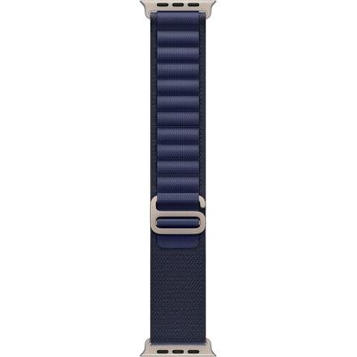 APPLE Smartwatch-Armband "Alpine Loop", navy, titan, 14,5-19cm, Apple Watch Modelle 49mm / Medium, Uhrenarmbänder