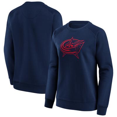 Columbus Blue Jackets Fanatics Branded Mono Logo Graphic Crew Sweatshirt – Damen Image