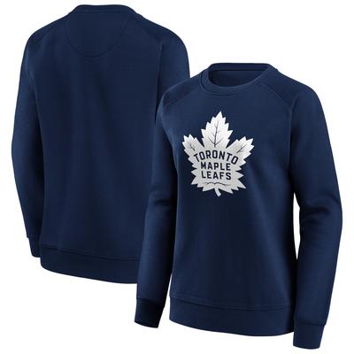 Toronto Maple Leafs Fanatics Branded Mono Logo Graphic Crew Sweatshirt – Damen Image