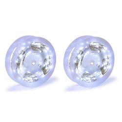 Lot de 2 guirlandes lumineuses à LED de 20 m, guirlandes lumineuses USB 400 LED blanc chaud, blanc, bleu pour extérieur pour décoration flexible de Noël