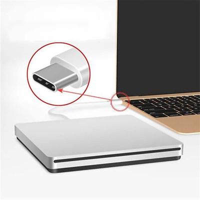 External DVD Burner Drive USB 3.0 Type-C Optical Drive Slim Slot-in CD DVD RW Burner Player USB C Superdrive for Mac Window