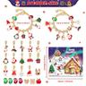 Advent Calendar 2024 Jewellery Countdown Calendar Jewellery Bracelet 24-Day Calendar Bracelet Christmas Advent Countdown Jewellery Craft Set to Improve the Festive Atmosphere for Friends