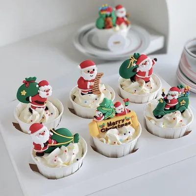 Christmas Merry Cake Decoration Decoration Decoration for Santa Claus Christmas Tree Gift Elk Party