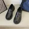 Women's Summer Footwear Loafers Shoes for Woman 2024 Office Round Toe Black Low Heel Elegant with