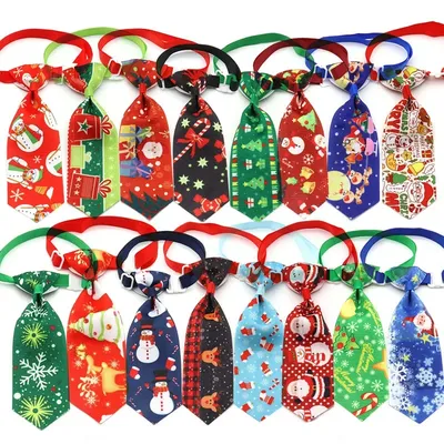 Pet Christmas Pets Bow Tie Pet Supplies Cat and Dog Bow Tie Pets Accessories Bow Tie Collar for Dogs