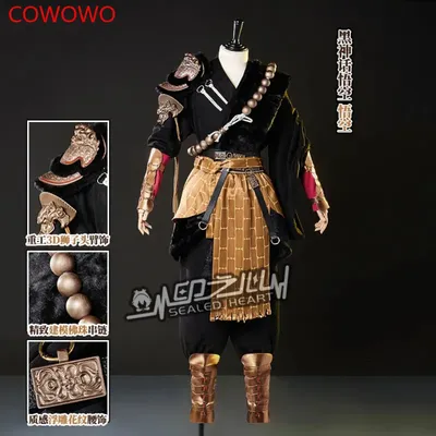 COWOWO Black Myth: Wukong Wukong Männer Cosplay Kostüm Cos Spiel Anime Party Uniform Owen Spielen Image