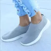 Frauen Wohnungen Schuhe plus Größe 43 atmungsaktive Mesh Plattform Turnschuhe Frauen schlüpfen auf