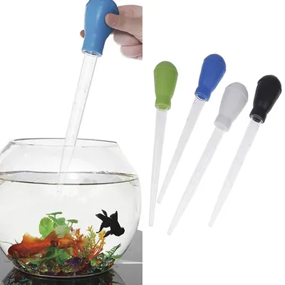 Manuelle Aquarium Kies Reinigung Stroh Aquarium Wasser Wechsler Aquarium Saubere Pipette Dropper Image