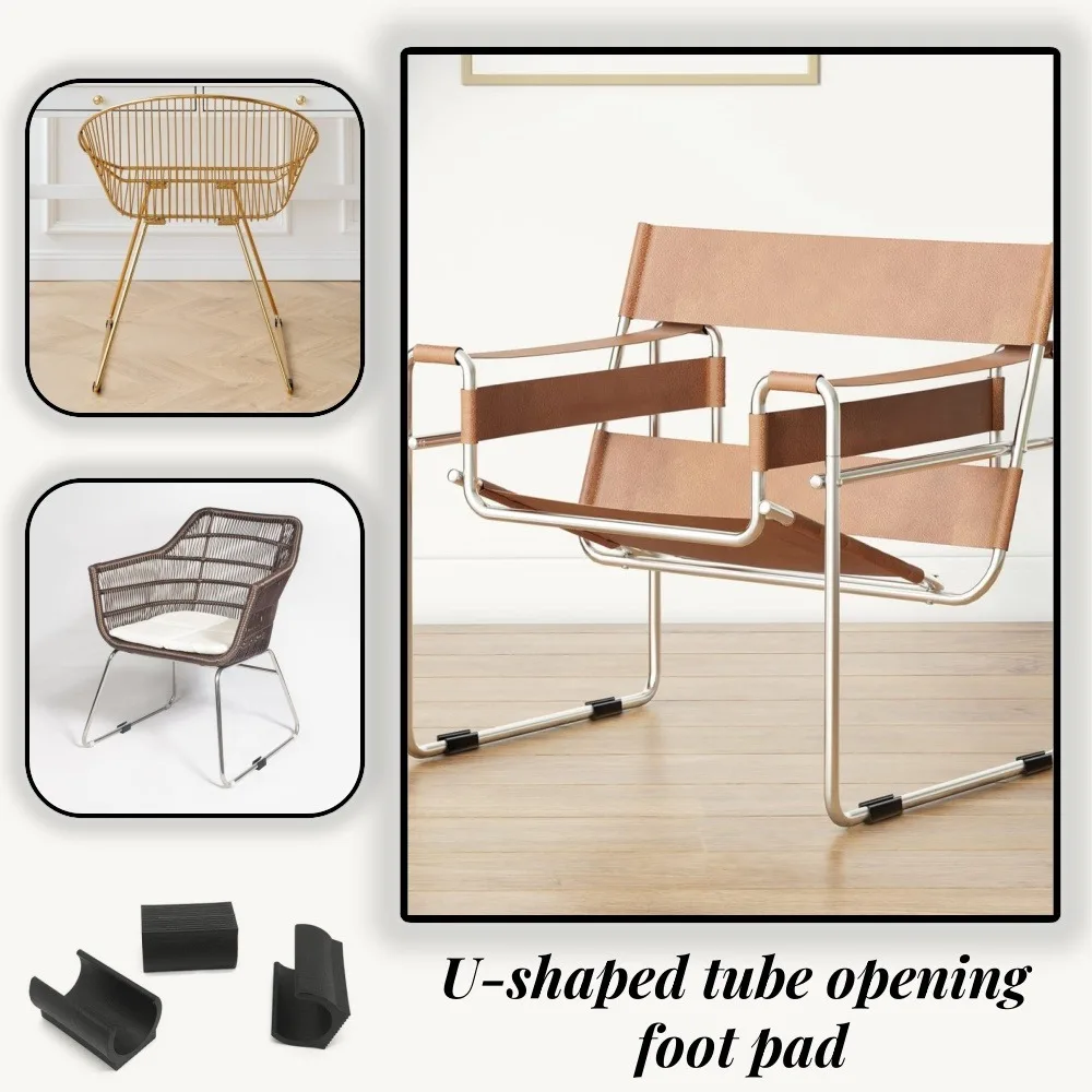 10/24pcs Kunststoff öffnung U-förmige Fuß polster Kissen Tisch und Stuhl Möbel rutsch feste und verschleiß feste Fuß schutz abdeckung