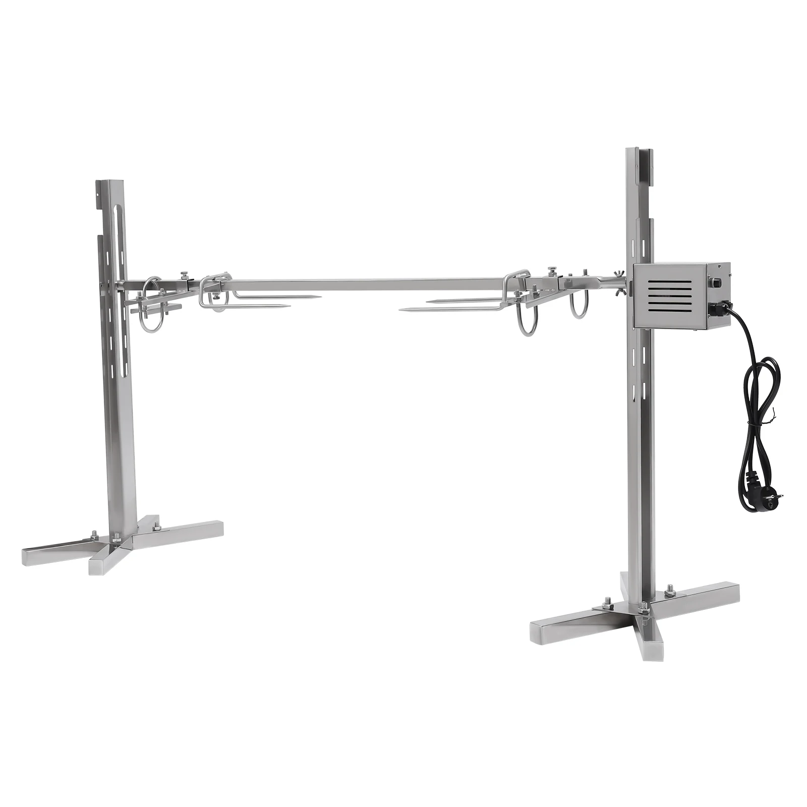 Edelstahl Saug-Schwein-Grill, universeller elektrischer BBQ-Grill mit Motor, elektrischer Grillspieß mit Fleischgabeln, 220 V Image