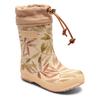 Gummistiefel BISGAARD "thermo", Kinder, Gr. 34, beige (beige leaves), Naturkautschuk, gemustert, modisch, Schuhe, Regenstiefel, Matsch Schuh, Thermostiefel mit wärmender Lammwolle