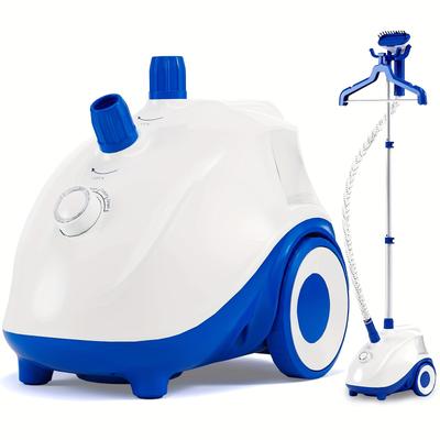 TEMU Steamer For Clothes, 1500w Powerful Standing Garment Steamer With Roll Wheels, 1.8l Water Tank For 60 Mins Continuous Steaming, 35s Fast Heat-up, Perfect For Commercial And Household Use