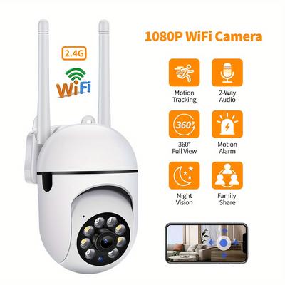 TEMU Ip , , 2.4g, Wireless , / , , 2-way , 360Â° Pan//, & Detection For , Old , And Pet