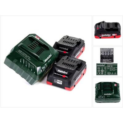 Metabo - Akku Basis Set 18V mit 2x Akku LiHD 4,0Ah + Ladegerät asc 55 ( 685163000 )