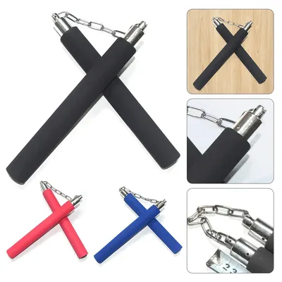 Martial Arts Nunchaku Safe Foam Rubber Practice Nunchucks Foam Nunchucks for Kids Beginners Practice