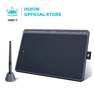 HUION HS611 Drawing Graphic Tablet Digital Painting Tablets With 8192 Levels Pen Stylus USB Type-C