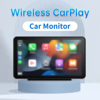 Universal 7-inch car monitor 2.5D touch screen wireless Carplay Android auto mirror Bluetooth music