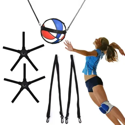 Volleyball Training Equipment Aid Solo Volleyball Trainer Elastic Belt Gifts For Beginners Setting Improves Serving Playing Tool