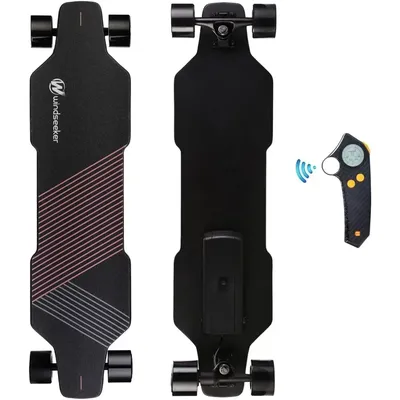 Beginner's Electric Skateboard With Remote Control 350W Brushless Motor Up to 12.4 Miles Per Hour