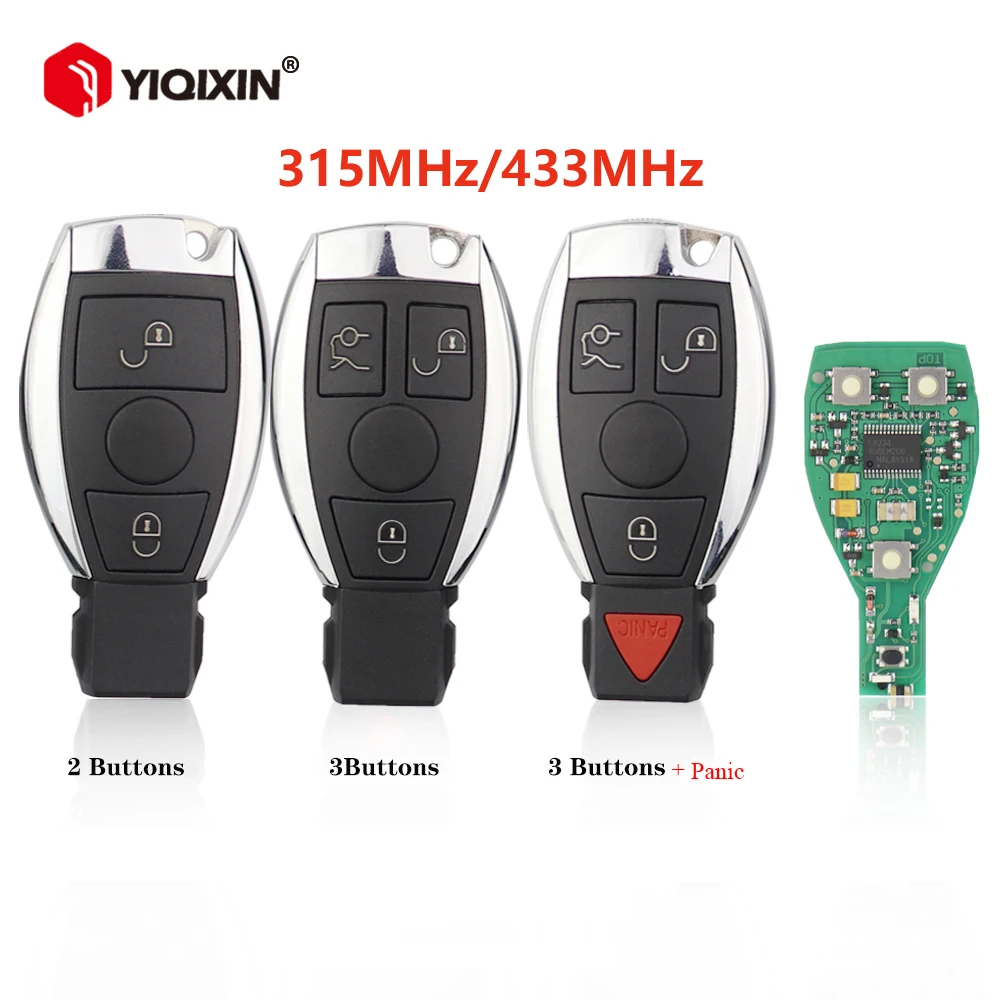 315/433MHz Auto-Ferns chl üssel für Mercedes Benz MB A B C E S G G M W Serie W203 W204 W205 W210 W211 W212 W221 W222 unterstützt BGA & Nec Image