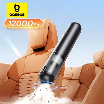 Baseus Kabelloser Auto-Staubsauger, 12.000 Pa Saugkraft, tragbar, kabellos, 4-in-1-Luftgebläse, Image