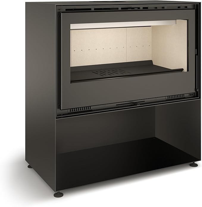 MAESTRO FERRETERO TJ - Holzofen mit Holzfach Modell JÚCAR 49 * 70 Leistung 6,4 kW mit 2 Tangentialgebläsen Image