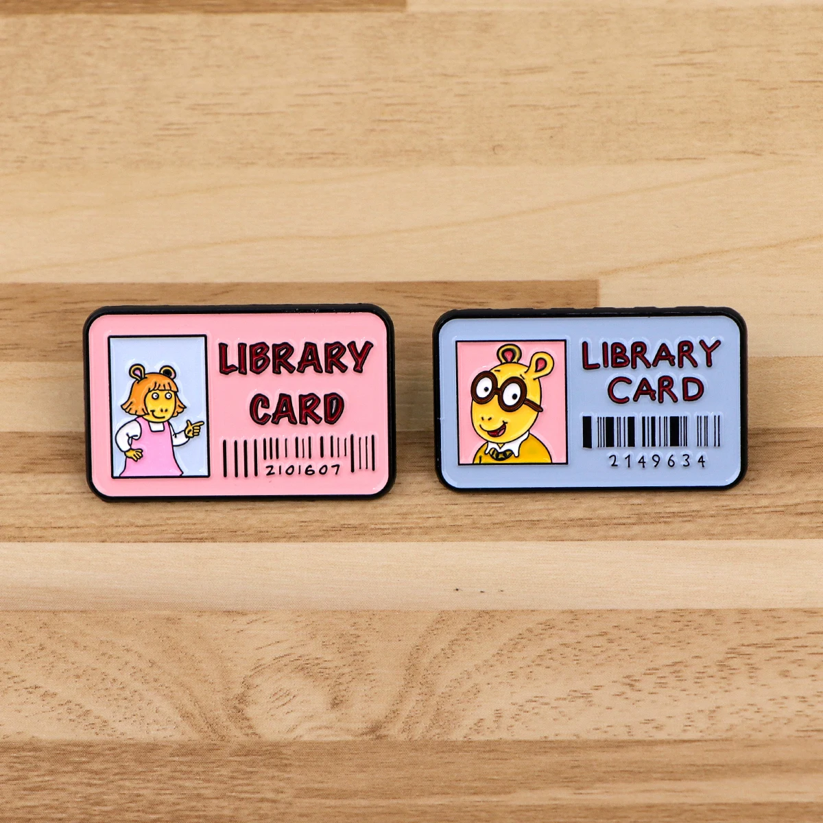 Bibliothek ID Cart Emaille Pins niedlichen Cartoon Brosche Kleidung Rucksack Revers Abzeichen Modeschmuck Zubehör für Kinder Freunde Geschenke Image