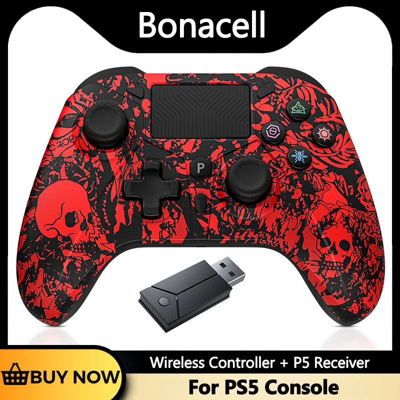Für PS5/PC/Dampf Konsole Controller Wireless Gamepad W/Turbo Dual Vibrate Gaming Joystick Spiel Fernbedienung Griff rocker Image