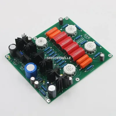 HiFi 12AU7 Vakuum Rohr Stereo Vorverstärker Bord Beziehen UNS CARY-SLP90 Preamp Schaltung Image