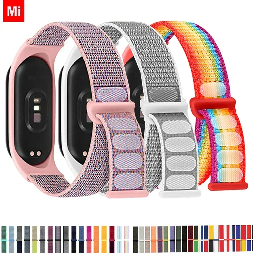 Nylons ch laufe für Xiaomi Mi Band 7-7 NFC Smartwatch Armband Sport Miband7 Correa Ersatz Armband Smart Band 7 6 5 4 3 Riemen Image