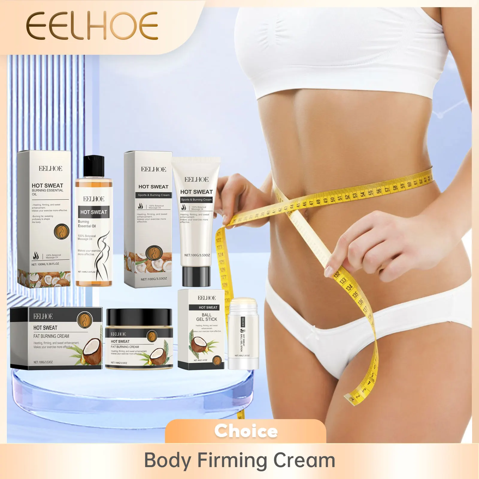Eelhoe Body Anti-Sagging Straffung creme Straffung der Bauch formung Feuchtigkeit creme verbessern schlaffe Haut aufhellen Körperpflege creme Image
