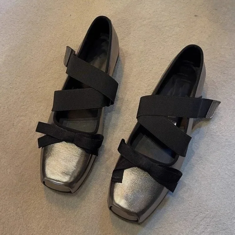 Damen-Ballerinas, Schuhe für Damen, Frühling, Sommer, 2024, lässige Turnschuhe, Sandalen, modisch, Sabot, Barfuß, Ballerina, bequem, elegant