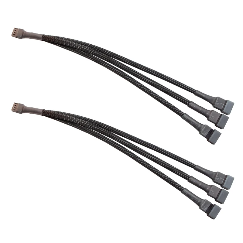 10,5 Zoll 3-Wege 4-poliges PWM-Lüfter-Splitterkabel für Computer ATX-Gehäuselüfter Image