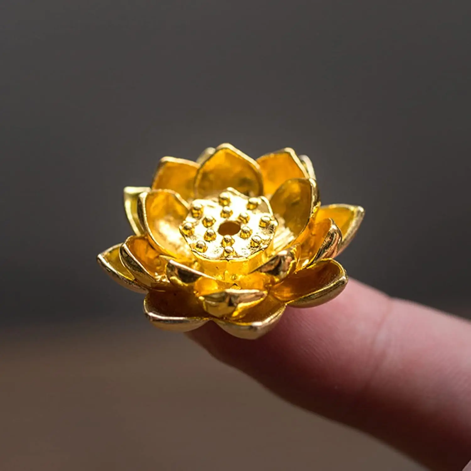 Mini goldenen Lotus Duft Plug in Duft Sitz Lotus Aroma Brenner Duft Weg Zubehör Räucher stäbchen Sitz Image