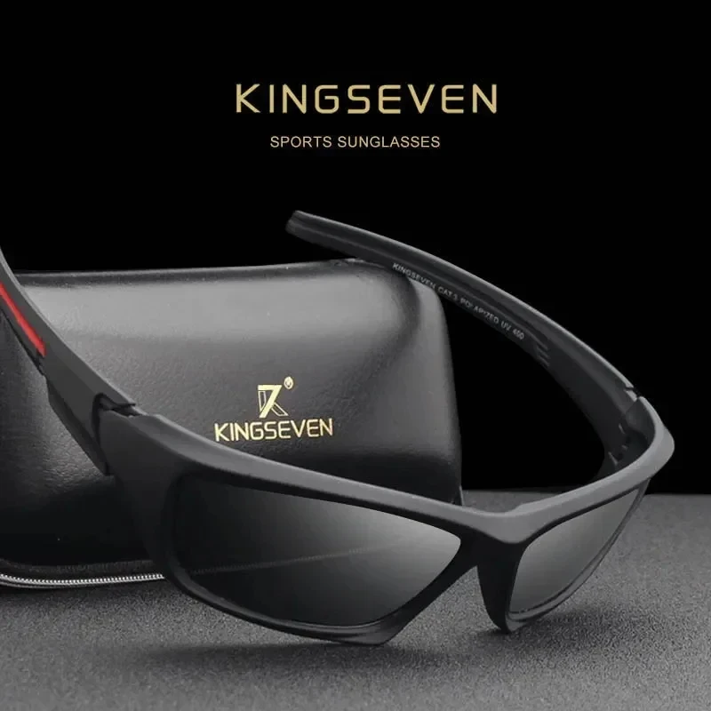 KINGSEVEN Radfahren Sonnenbrille Männer Sport Sonnencreme Gläser Hohe Qualität Männlich Fahren UV400 Anti-glare Brillen Reiten Ausrüstung Image