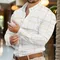Camicia a maniche lunghe da uomo Camicia casual Abbigliamento da uomo di alta qualità Lavoro Viaggi Fashion Design Senso Abbigliamento da uomo 2024 Nuovi top