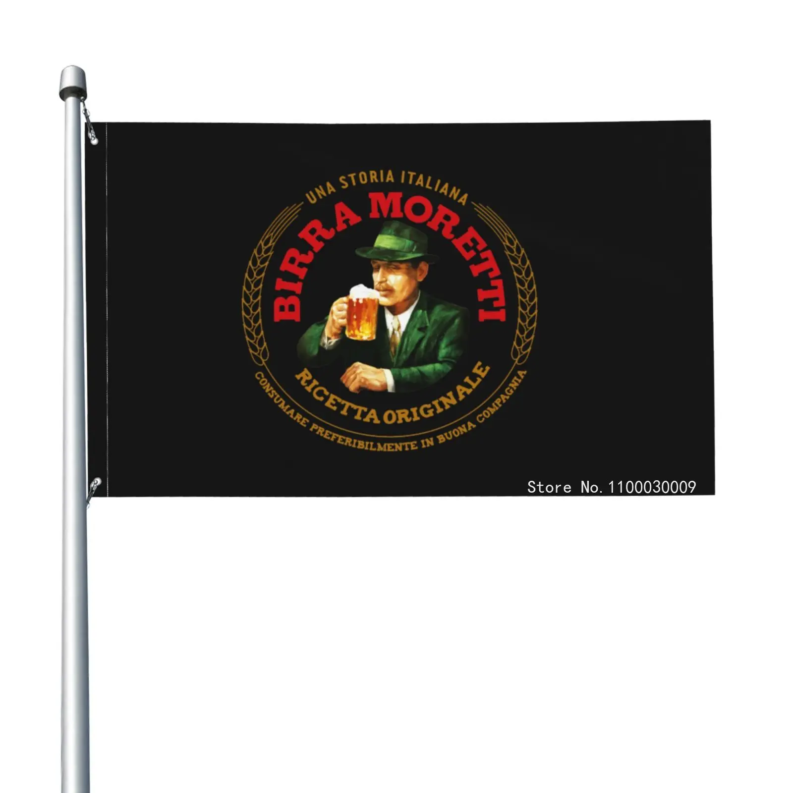 Birra Moretti Italian Beer Alcohol Drink Flag Banner Vivid Activity Sports Club Holiday Sport Outdoor Advertising