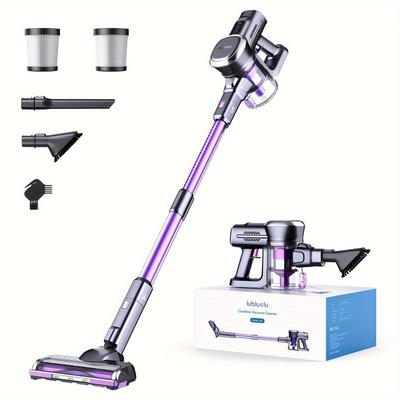 TEMU Free-standing Vacuum Cleaner 25kpa, Lubluelu 202 Powerful Lightweight Cordless 6 In 1 Stick Vacuum Cleaner For Carpet Floor Pet Hair Image