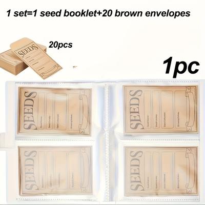 TEMU Seed Organizer 20 & 80 -sealing Envelopes - For Seed And