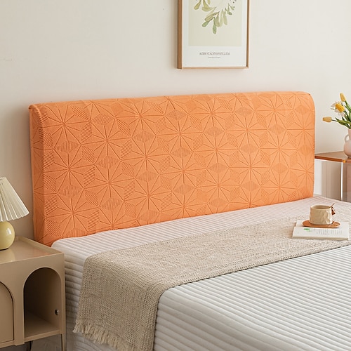 Bettkopfteilbezüge Bettkopfteilbezug Stretch Dehnbarer Kopfteilbezug/Bezug, Weich Bedruckter Samtstoff, Rückenschutz All-Inclusive Schonbezug Waschbar für Schlafzimmer Image