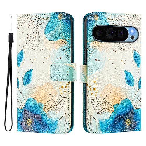 Handy Hülle Handyhüllen Für Google Pixel 9 Pro Pixel 9 Pro XL Pixel 8 Pro Pixel 8 Pixel 9 Pixel 7 Pixel 7 Pro Pixel 6 Pixel 6 Pro Brieftasche Kartenetui mit Halterung Magnetisch Ganzkörperschutz Retro