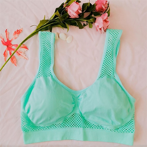 Damen Leichte Unterstützung Sport Bustier bh Sport-BH Bustier Rückenfrei BH-Oberteil Gefüttert Fitness Freizeit Sport Laufen Atmungsaktiv Leichtgewichtig Weich Schwarz Weiß Rosa Einfarbig Image