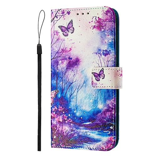 Handy Hülle Handyhüllen Für iPhone 17 Pro Max 17 Air 16 15 14 Pro Max Plus 13 12 11 Pro Max Mini Brieftaschenhülle Mit Ständer Magnetisch Vollschutz Retro TPU PU-Leder Image