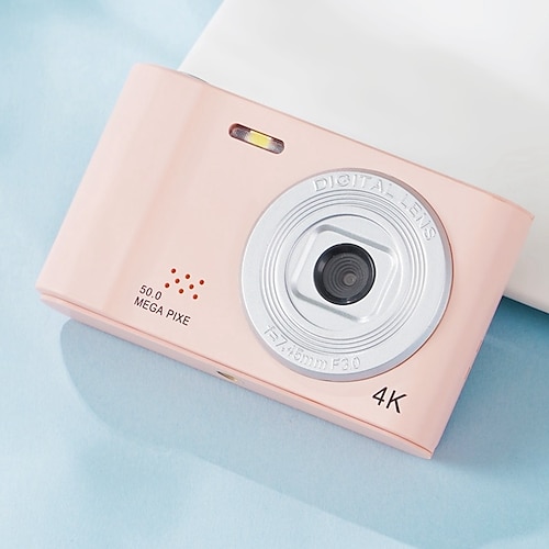 4K-Digitalkamera, Point-and-Shoot-Fotografie, Reise-Selfie-Kamera, 2,4-Zoll-Bildschirm, Einsteiger-Geschenk, kompakte Digitalkamera, Selfie, Mini-Retro-Kamera