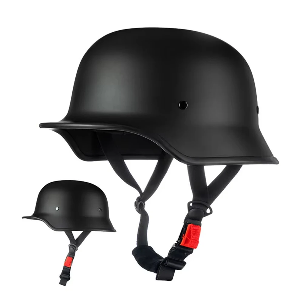 Casque de Moto classique allemand Vintage casque de Moto rétro Casco Moto casque demi visage hommes femmes Casco Moto DOT approuvé