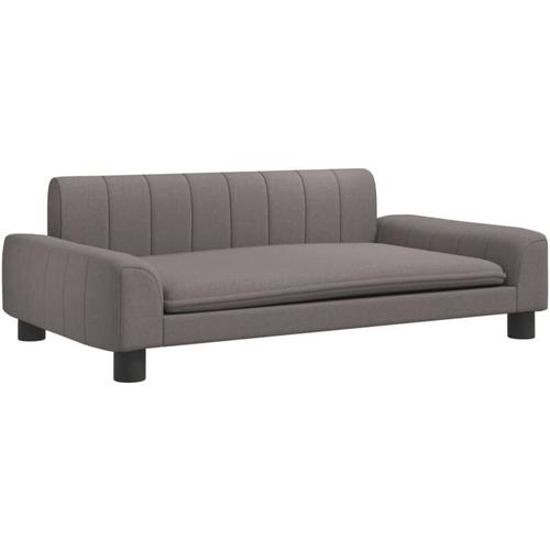 Hundebett Taupe 90x53x30 cm Stoff Vidaxl