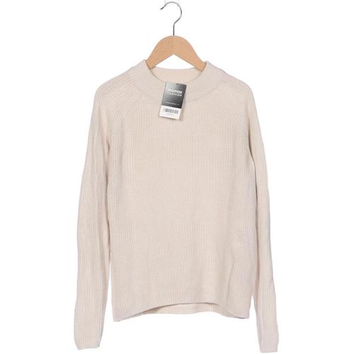 H&M Damen Pullover, Gr. 36, cremeweiß, Baumwolle, Synthetik