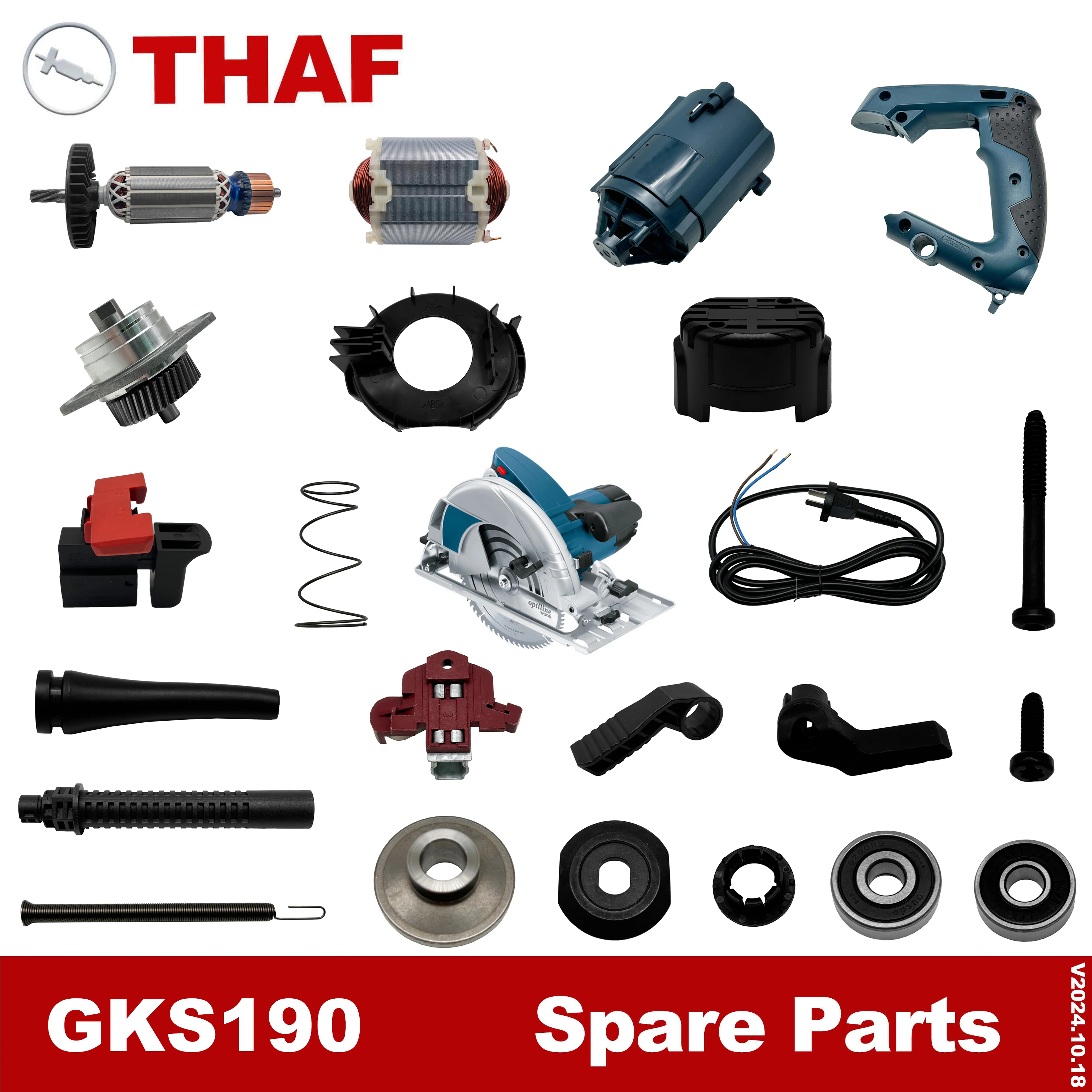 Ersatz Ersatzteile Zubehör für BOSCH Winkelschleifer GKS190 Image