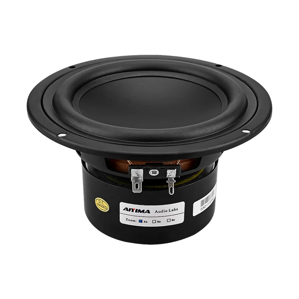 Aiyima 1pcs 5,25 inch Subwoofer Lautsprecher Ohm 40w Woofer Lautsprecher starker Bass Heimkino für Bücherregal Lautsprecher Auto Audio DIY